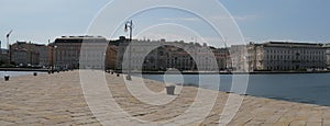 Panorama from Molo Audace pier in Trieste photo